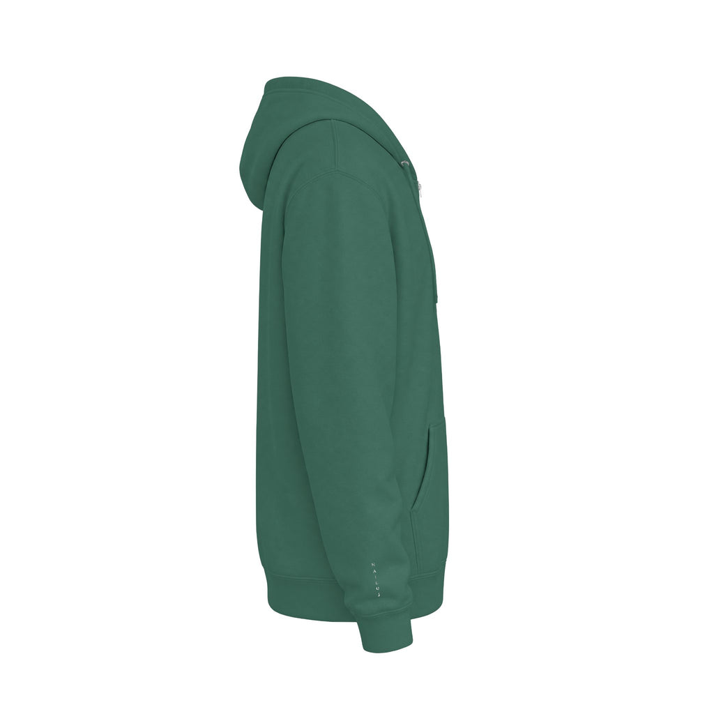 Zip Hoodie — Minimal 'N' Dot Monogram Chest Print
